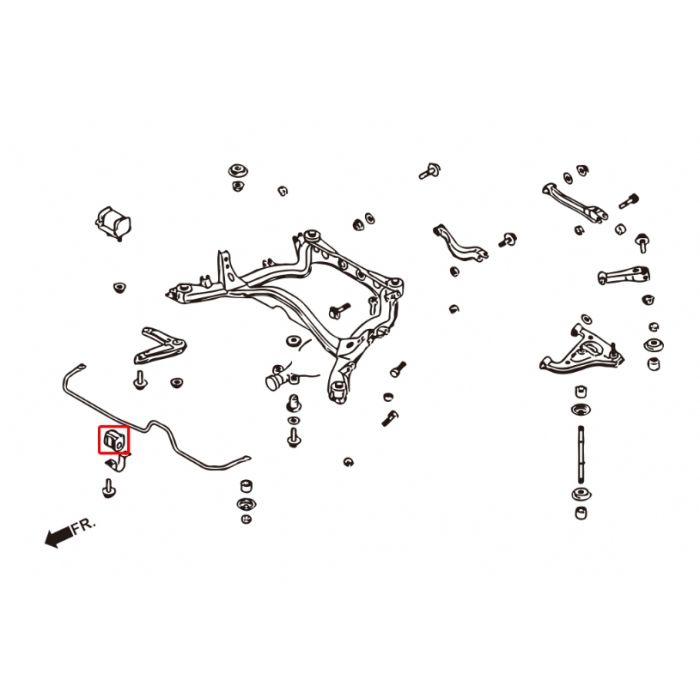 Hardrace TPV Boccole Barra Stabilizzatrice RINFORZATE Posteriore 2 Pezzi - Nissan 200SX S14 S15