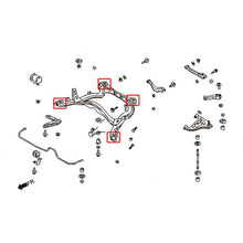 Carica l'immagine nel visualizzatore di Gallery, Hardrace Boccole SUBFRAME Posteriore Plastica - Nissan SKYLINE GTR R32 R33 R34 4WD
