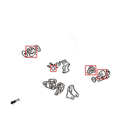 Hardrace Supporti Motore Rinforzati 4 Pezzi/SET - MITSUBISHI LANCER EVO 7 8 9 JDM 6 Marce