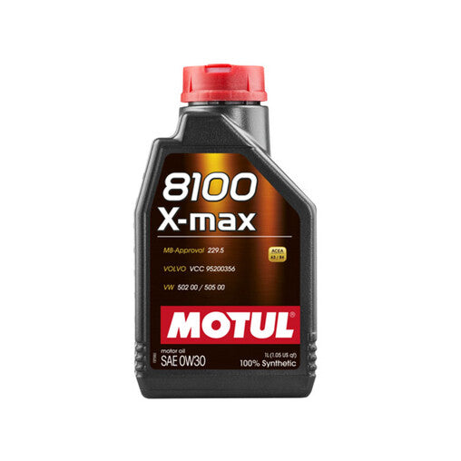 Motul 8100 X-Max 0W30 Olio Motore (Mercedes, Volvo) 1L