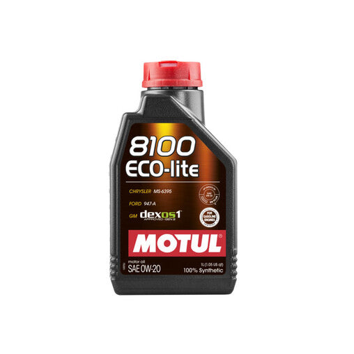 Motul 0W20 8100 Eco-Lite Olio Motore (Toyota, Mazda, Honda, Subaru...) 1L