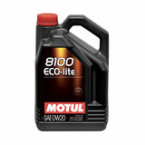 Motul 0W20 8100 Eco-Lite Olio Motore (Toyota, Mazda, Honda, Subaru...) 5L