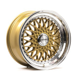 Cerchio in Lega LENSO BSX 16x7.5 ET35 4x98 GLOSS GOLD & POLISHED