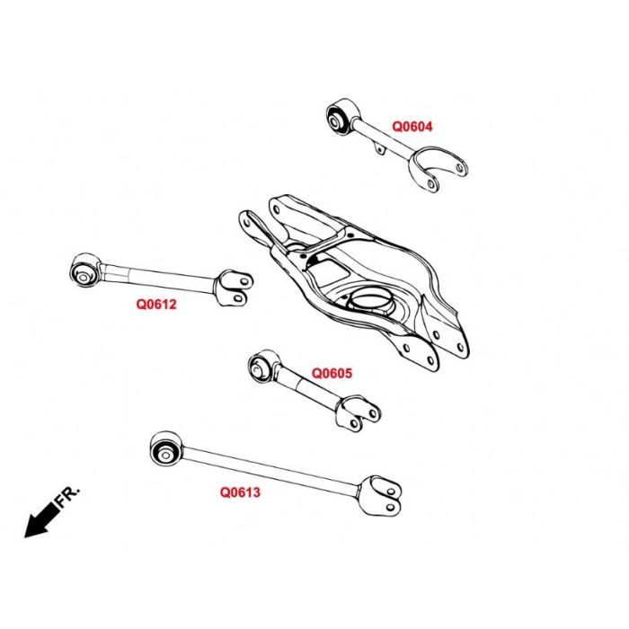 TOE KIT Posteriore Plastica Rinforza 2 Pezzi/SET - TESLA MODEL 3 17+