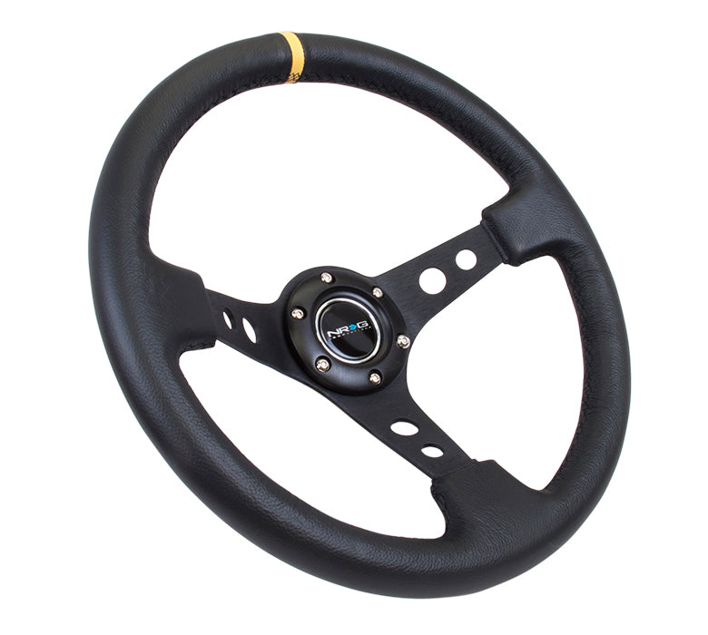 NRG Volante 76mm Pelle Black