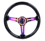 NRG Volante 75mm Wood Black Sparkle - Neo Finish