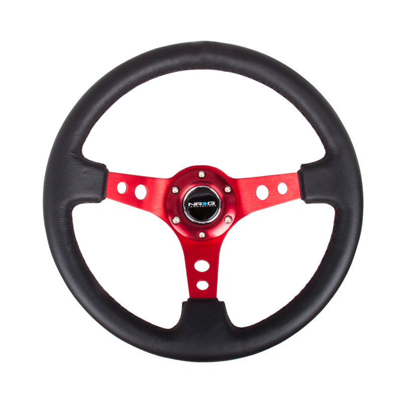 NRG Volante 76mm Pelle Red
