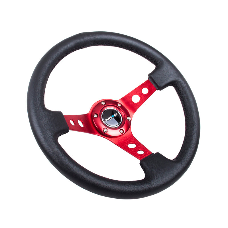NRG Volante 76mm Pelle Red