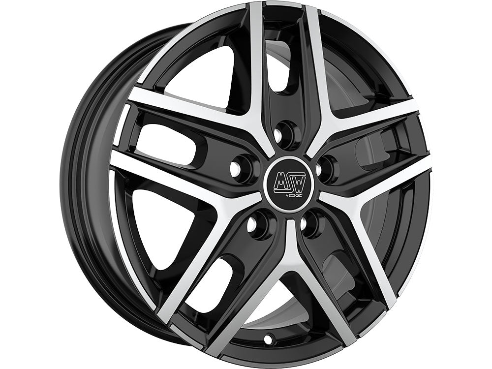 Cerchio in Lega MSW 40 19x8 ET40 5x130 GLOSS BLACK FULL POLISHED
