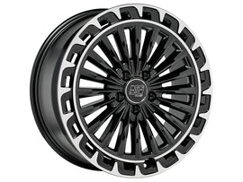 Cerchio in Lega MSW 32 20x8.5 ET25 5x112 GLOSS BLACK+DIAMOND LIP