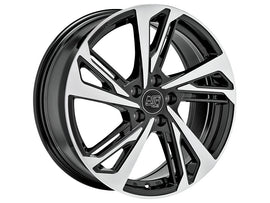 Cerchio in Lega MSW 60 17x7 ET40 5x110 GLOSS BLACK FULL POLISHED
