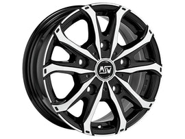 Cerchio in Lega MSW 48 VAN 15x6.5 ET65 5x118 GLOSS BLACK FULL POLISHED