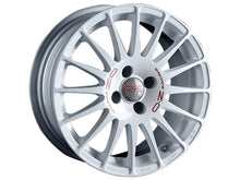 Cerchio in Lega OZ Racing SUPERTURISMO GT 14x6 ET36 4x100 RACE WHITE RED LETTERING