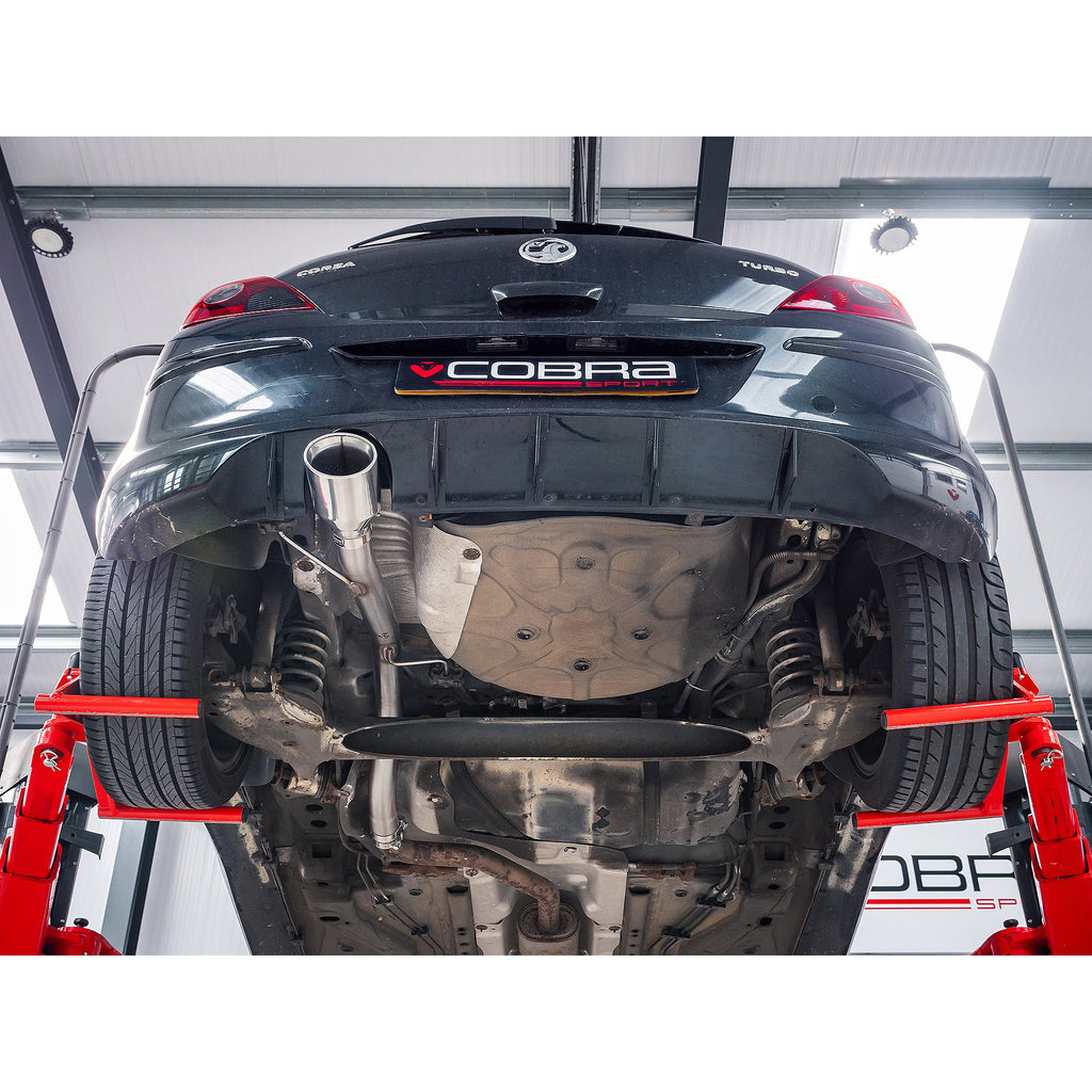 Cobra Sport Terminale di scarico Venom Box Delete per Opel Corsa D 1.4L Turbo Black Edition (12-14)