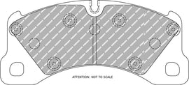 Pastiglie freni Ferodo DS2500 anteriori Porsche Cayenne 957/92A/9Y0, Macan 95B, Panamera 970/971, Taycan Mk1