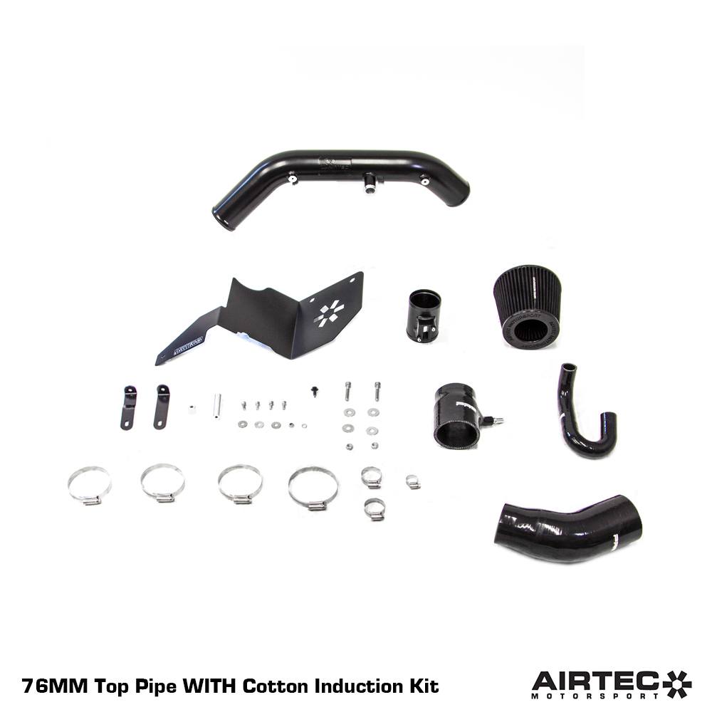 Tubo aspirazione superiore stile RS da 76 mm AIRTEC Motorsport per Fiesta ST180 - dettaglio 3