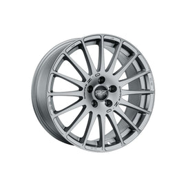 Cerchio in Lega OZ Racing SUPERTURISMO GT 18x7 ET43 4x100 GRIGIO CORSA BLACK LETTERING