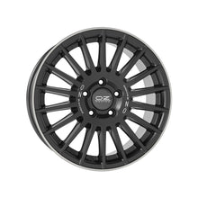 Carica l'immagine nel visualizzatore di Gallery, Cerchio in Lega OZ Racing RALLY DESERT 18x8 ET41 6x139 MATT BLACK SILVER LET. DIAMOND LIP