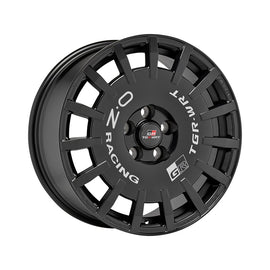 Cerchio in Lega OZ Racing RALLY RACING TGR-WRT 18x8 ET35 5x114.3 MATT BLACK + SILVER LETTERING