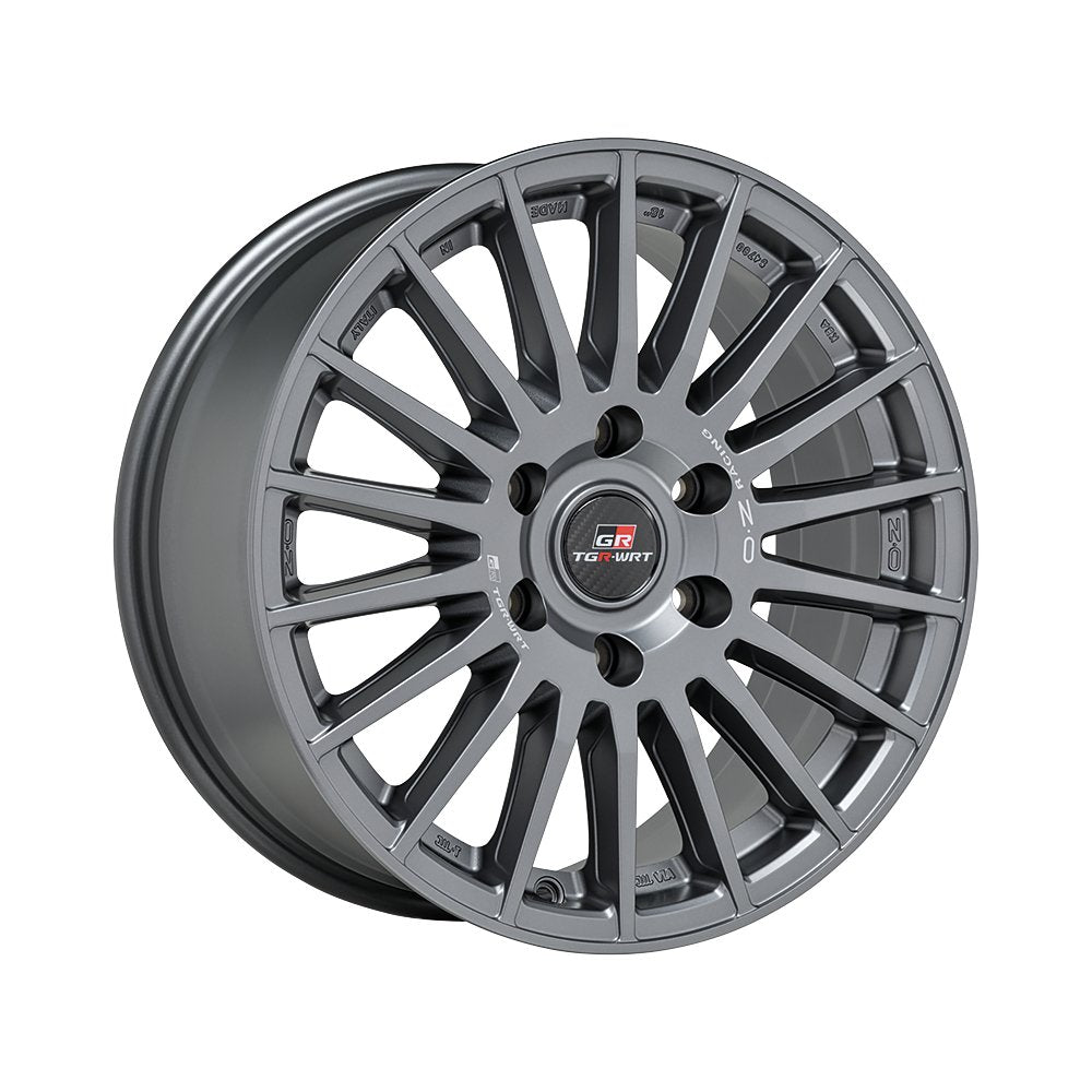 Cerchio in Lega OZ Racing RALLY DESERT TGR-WRT 18x8 ET50 6x139 MATT GRAPHITE + SILVER LETTERING