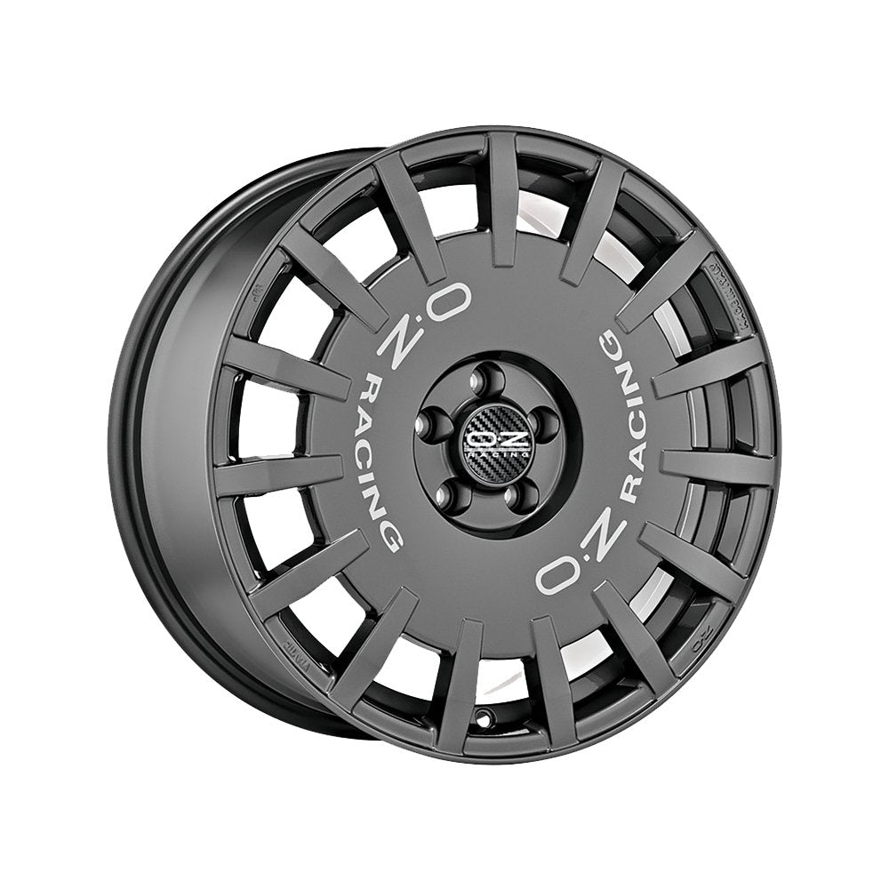 Cerchio in Lega OZ Racing RALLY RACING 18x8 ET35 5x114.3 DARK GRAPHITE SILVER LETTERING