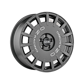 Cerchio in Lega OZ Racing RALLY RACING 18x8 ET35 5x114.3 DARK GRAPHITE SILVER LETTERING