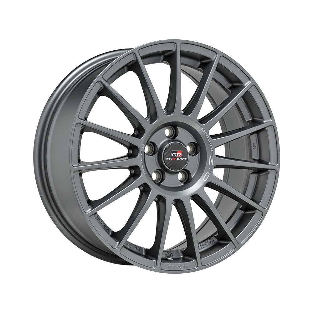 Cerchio in Lega OZ Racing SUPERTURISMO TGR-WRT 18x7.5 ET48 5x100 MATT GRAPHITE + SILVER LETTERING