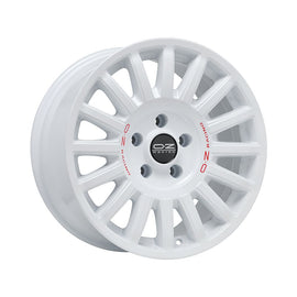 Cerchio in Lega OZ Racing RALLY RAID 18x8.5 ET48 5x130 RACE WHITE RED LETTERING