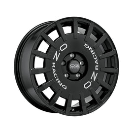 Cerchio in Lega OZ Racing RALLY RACING 18x8 ET35 5x114.3 GLOSS BLACK SILVER LETTERING
