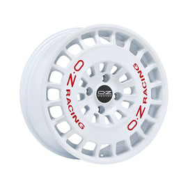 Cerchio in Lega OZ Racing RR40 18x8 ET38 5x110 RACE WHITE RED LETTERING