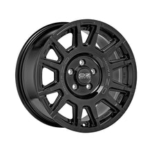 Carica l'immagine nel visualizzatore di Gallery, Cerchio in Lega OZ Racing RALLY LEGEND 17x8 ET35 5x112 GLOSS BLACK + DARK LETTERING