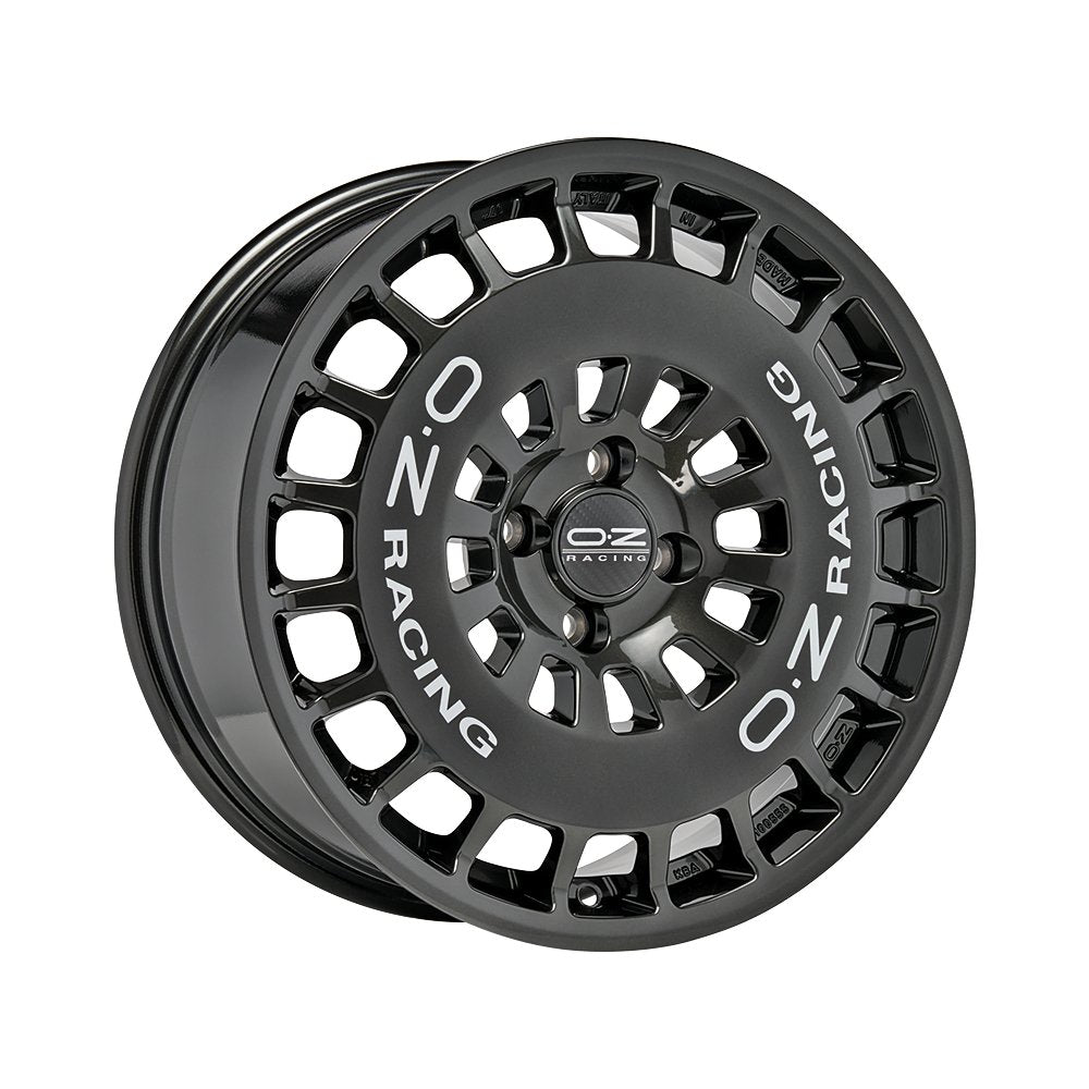 Cerchio in Lega OZ Racing RR40 18x8 ET38 5x110 HYPER TITANIUM SILVER LETTERING