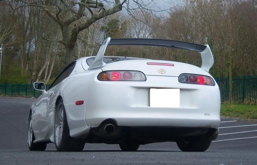 Spoiler Posteriore TRD Style SK-Import Toyota Supra Mk4 A80 Carbonio - foto 3