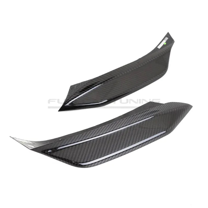 CarbonWorks Splitter paraurti anteriori in carbonio per BMW M3 F80 2014-2018 e M4 F82/F83 2014-2022 - foto 1