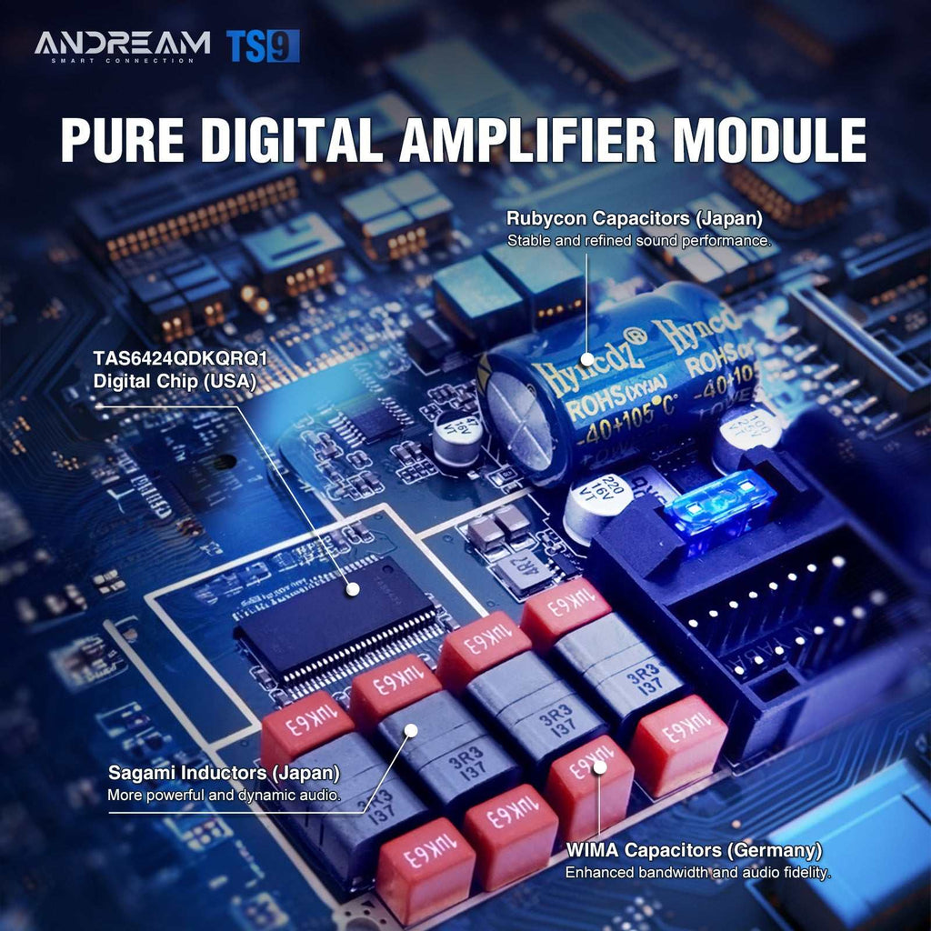 Andream Autoradio Android 14 Audi A4 S4 RS4 B6/B7: CarPlay, Android Auto, 9'' Touch HiFi.