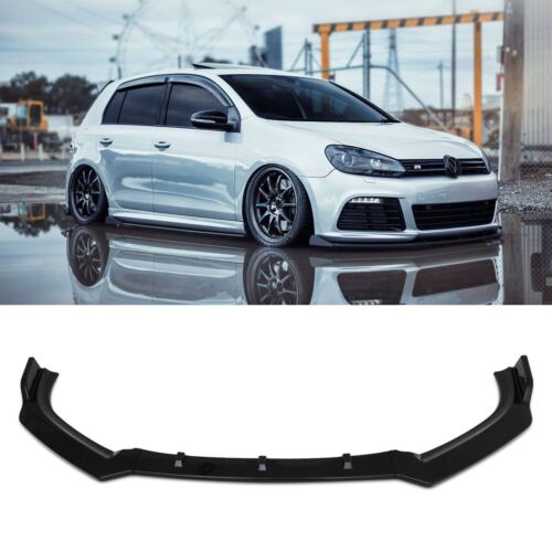 Splitter Anteriore Nero Lucido VW Golf GTI R Mk6 2008-2014