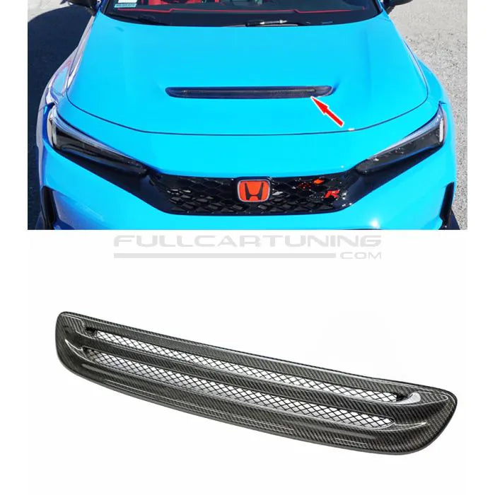 CarbonWorks Prese d'aria cofano in carbonio per Honda Civic Type R FL5 2023-2025 - foto 1