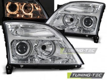 Carica l&#39;immagine nel visualizzatore di Gallery, Fari Anteriori OPEL VECTRA C 04.02-08.05 ANGEL EYES CHROME