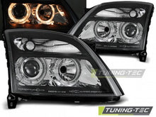 Carica l&#39;immagine nel visualizzatore di Gallery, Fari Anteriori OPEL VECTRA C 04.02-08.05 ANGEL EYES BLACK