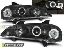 Carica l&#39;immagine nel visualizzatore di Gallery, Fari Anteriori OPEL TIGRA 09.94-12.00 ANGEL EYES BLACK