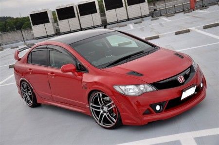 Minigonne Mugen Style SK-Import Nere Honda Civic FD FA - foto 2