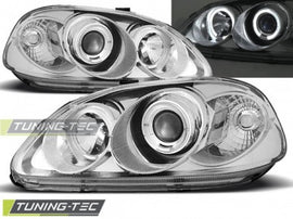 Fari Anteriori HONDA CIVIC EJ EK 09.95-02.99 ANGEL EYES CHROME