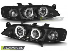 Carica l&#39;immagine nel visualizzatore di Gallery, Fari Anteriori OPEL VECTRA B 99-03.02 ANGEL EYES BLACK