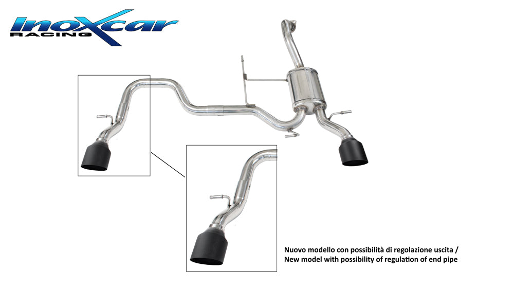 Terminale di scarico Suzuki Swift Mk6 ZC53 / ZC83 / ZC33 1.4 140cv | Inoxcar