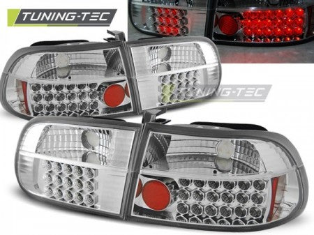 Fanali Posteriori HONDA CIVIC EG 09.91-08.95 2 Porte/4 Porte CHROME LED