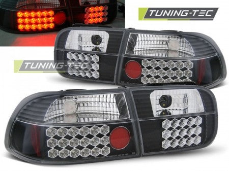 Fanali Posteriori HONDA CIVIC EG 09.91-08.95 2 Porte/4 Porte BLACK LED