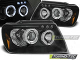 Fari Anteriori CHRYSLER JEEP GRAND CHEROKEE 99-05.05 ANGEL EYES BLACK