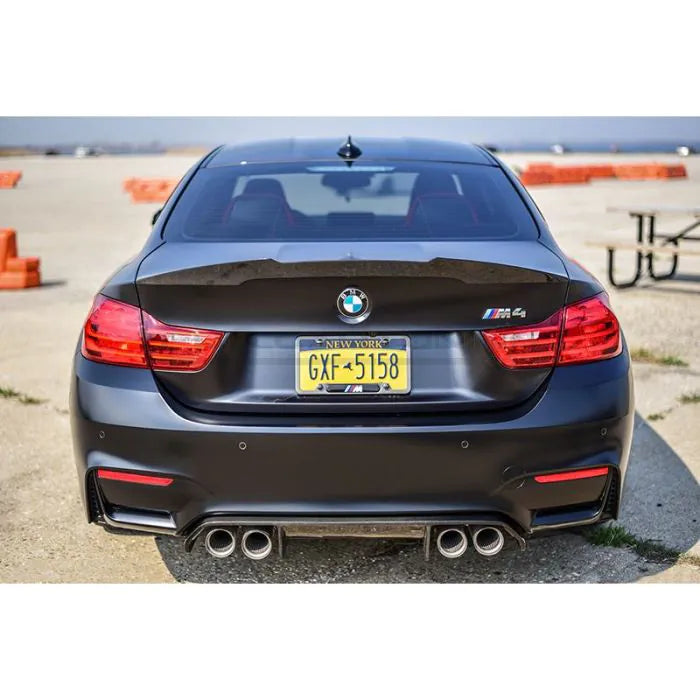 CarbonWorks Spoiler posteriore Vorsteiner Style in carbonio per BMW M4 F82 F32/F83 2014-2022 - foto 4