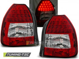 Fanali Posteriori HONDA CIVIC EJ EK 09.95-02.01 3 Porte RED WHITE LED