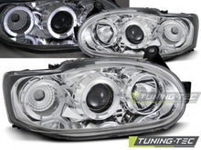 Carica l&#39;immagine nel visualizzatore di Gallery, Fari Anteriori FORD ESCORT MK7 02.95-00 ANGEL EYES CHROME